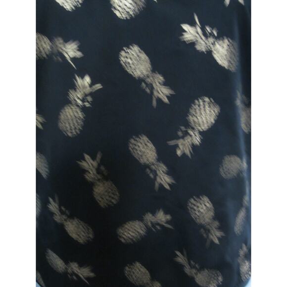 City Streets Pineapple One Piece Swimsuit Black Gold Scoop Back S - Picture 3 of 12